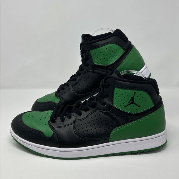 Nike Jordan Black Aloe Verde White Mens Lace Up Casual Shoes AR3762-013 Size 13